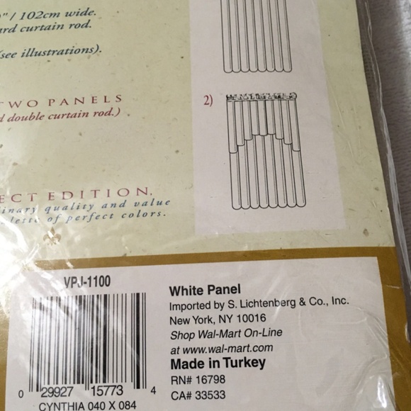 2 Sets of polyester window panels, one new se, one slightly used; 4 pcs total - Picture 13 of 16